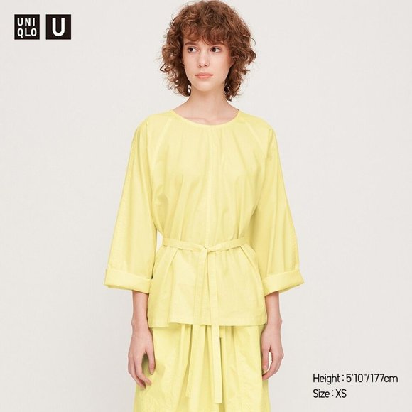 UNIQLO  U LONG-SLEEVE T BLOUSE L - Picture 2 of 6